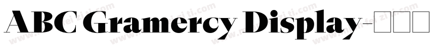 ABC Gramercy Display字体转换